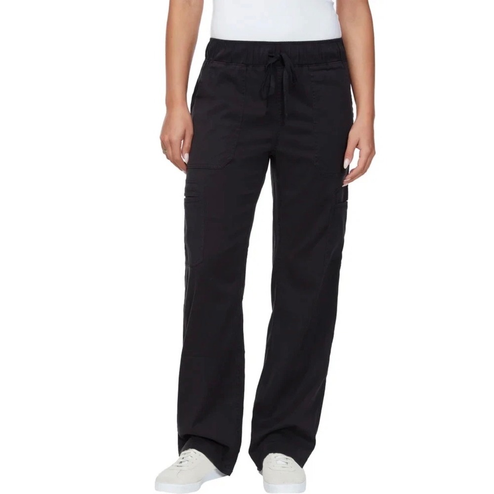NWT Buffalo David Bitton Womens Tencel Pull-On Cargo Pant Black XL Gorpcore Soft